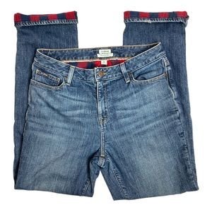 L.L.Bean Favorite Fit Flannel Lined Jeans